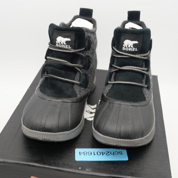 NEW Sorel Women's Out N About Classic Waterproof Duck Boot Black Size 6 - Picture 2 of 8